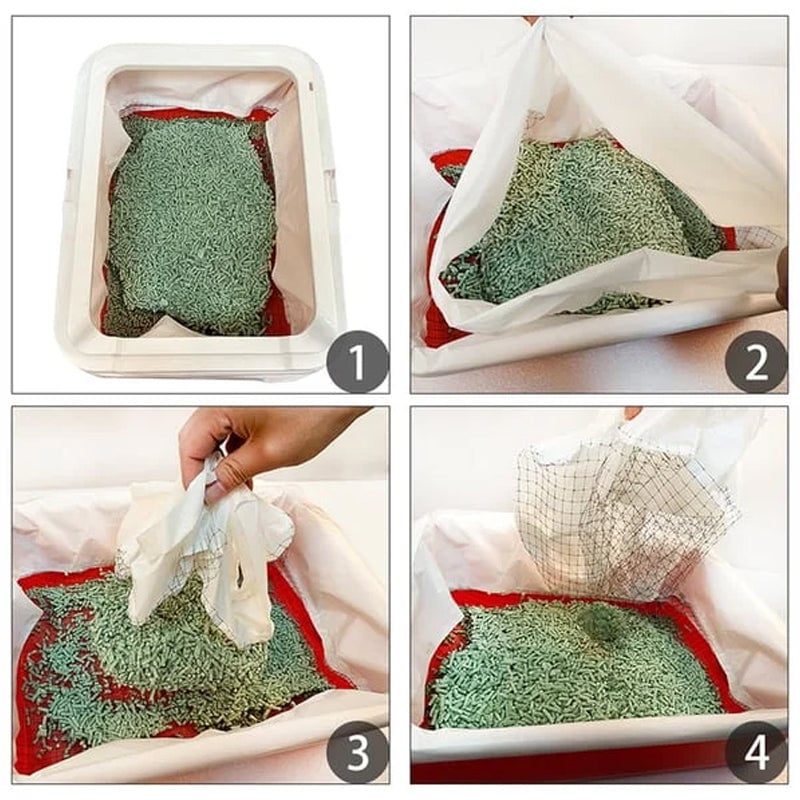 Clean Smarter, Not Harder – Reusable Cat Litter Liners for Easy Cleanup! 🧼🐾✨