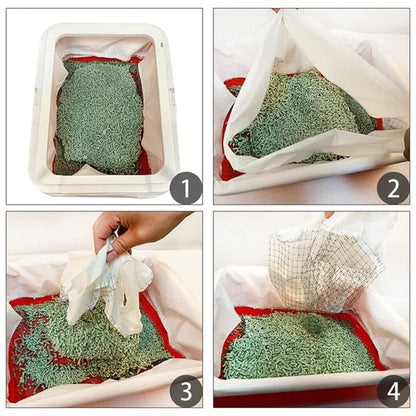 Clean Smarter, Not Harder – Reusable Cat Litter Liners for Easy Cleanup! 🧼🐾✨