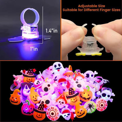 🎃 50% OFF SALE! 👻 Get 50 Glowing Halloween Rings NOW!