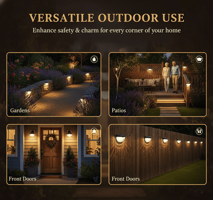🌙Transform Your Outdoors with Warm, Solar-Powered Night Lighting