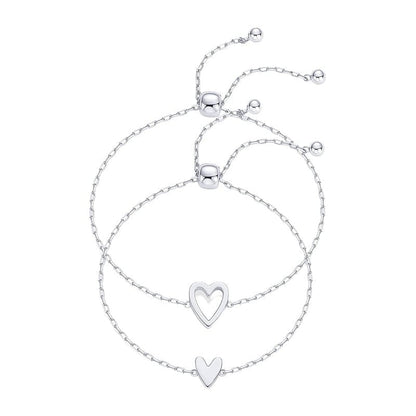 Adjustable Love Friendship Two Bracelet Pack