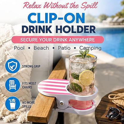 🏖️Clip-On Drink Holder – Secure Your Beverage Anywhere!🍾