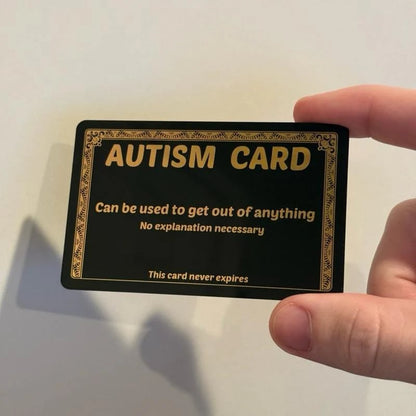 🎇Funny Autism Excuse Card🔥
