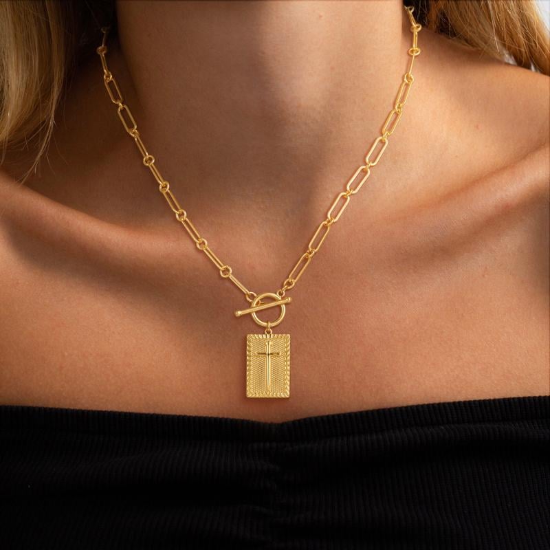 🏆Flash Sale⚡ 50K+ SOLD! Almost Gone-💥 - Cross Pendant Paperclip Chain Necklace