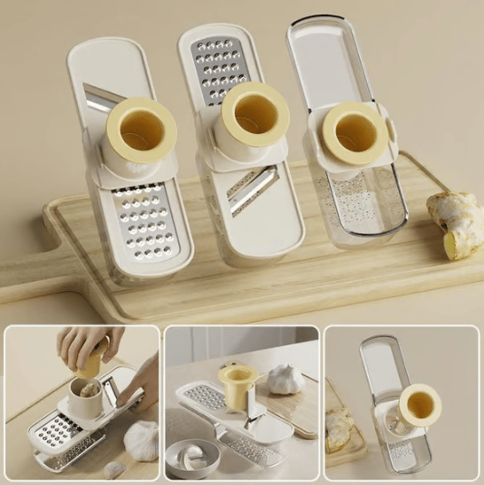 🔥Multifunctional Garlic Grinder & Mandoline Slicer