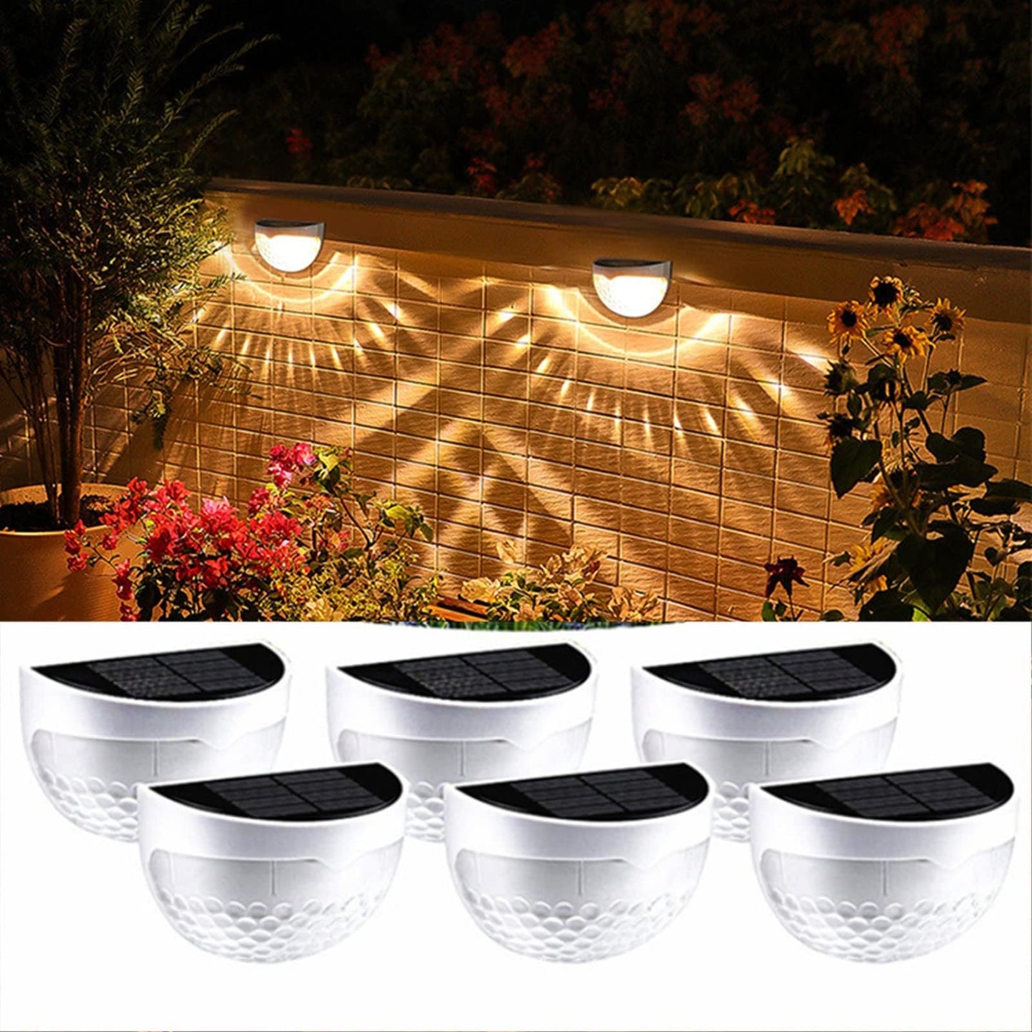 🌙Transform Your Outdoors with Warm, Solar-Powered Night Lighting