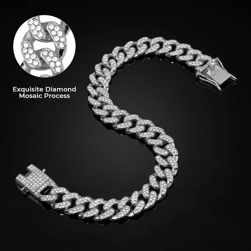 🔥 Iced-Out Cuban Link Collar – The Ultimate Bling Chain for Cats & Dogs 🐱🐶