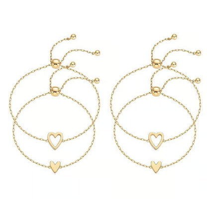 Adjustable Love Friendship Two Bracelet Pack