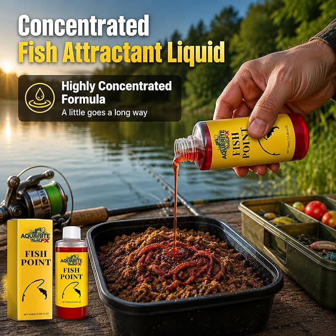 🎣 AquaBite FX™ Ultimate Fish Attractant – Fast-Acting Red Worm Formula 🐟