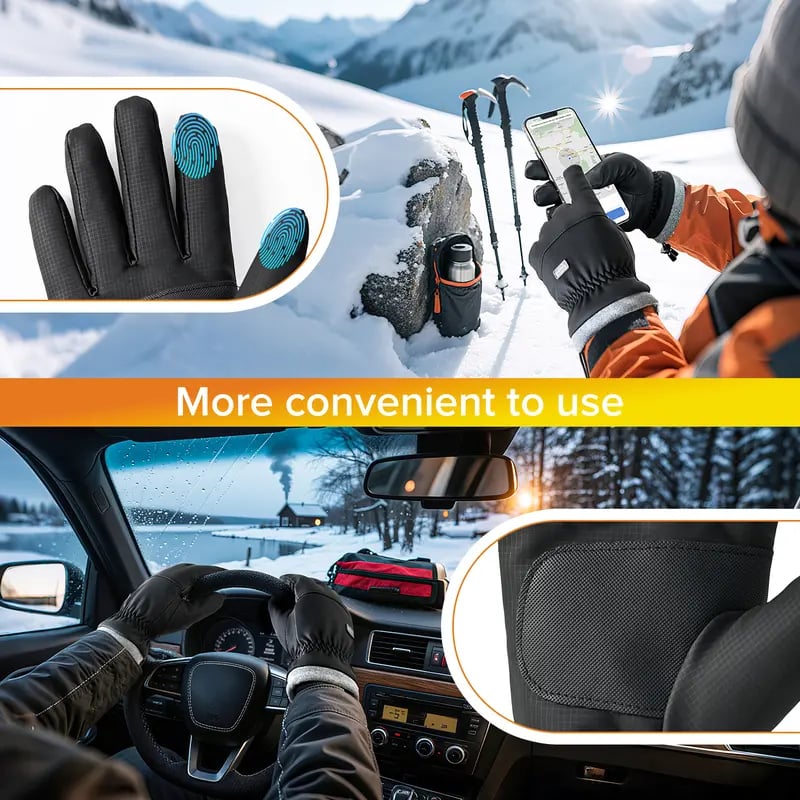 🔥Hot Sale 49% OFF🔥 Winter Waterproof Ski Snow Warm Gloves for Women Men