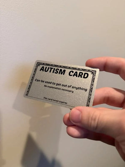 🎇Funny Autism Excuse Card🔥