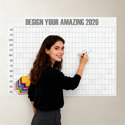 🔥Last Day 55% OFF 📅Giant A## erasable Calendar 2026 ✍️Design Your Amazing Year!🏃