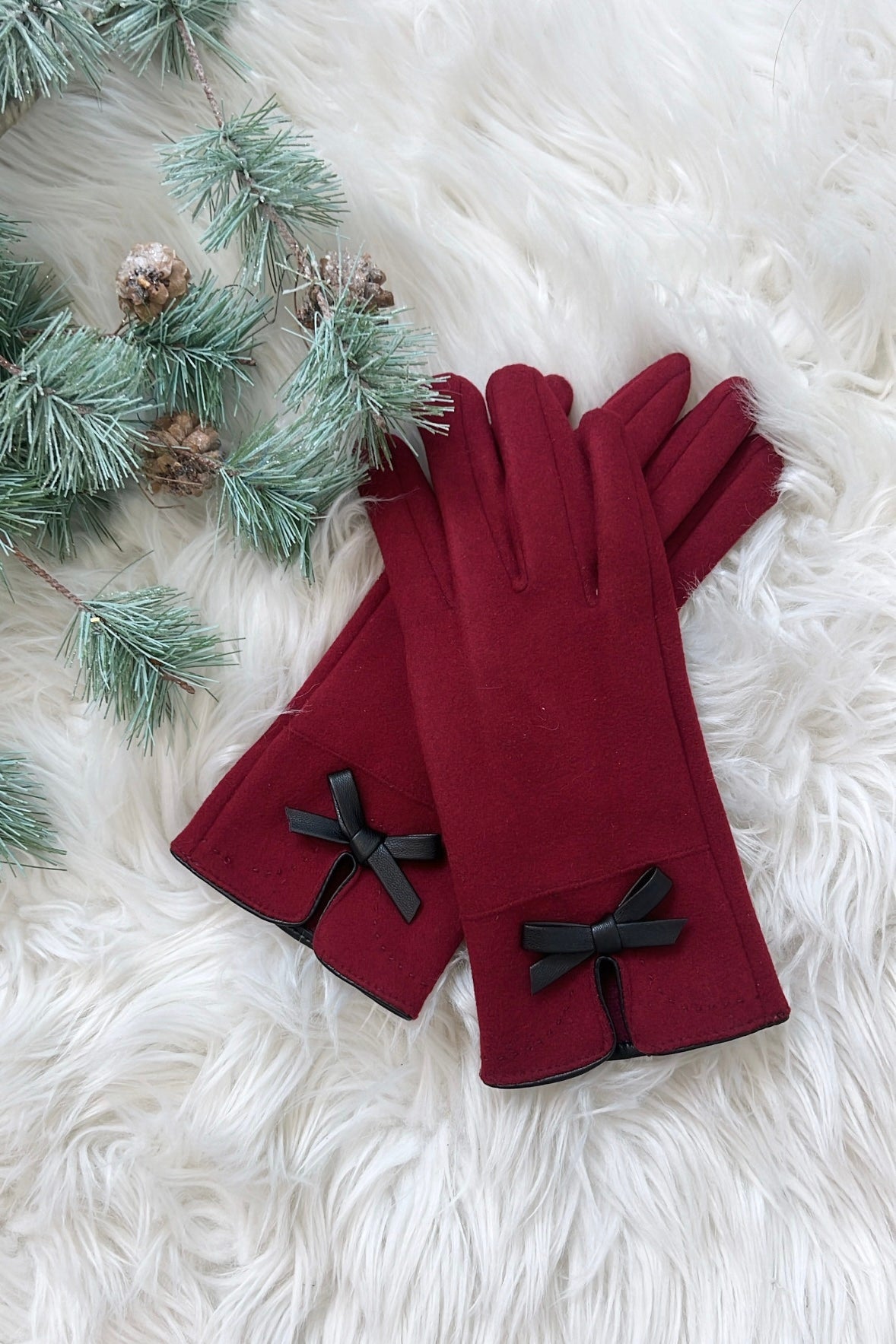 🔥LAST DAY 50% OFF - 🧤Elegant Bowknot Winter Gloves