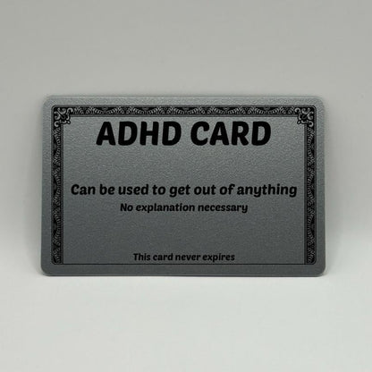 🎇Funny Autism Excuse Card🔥