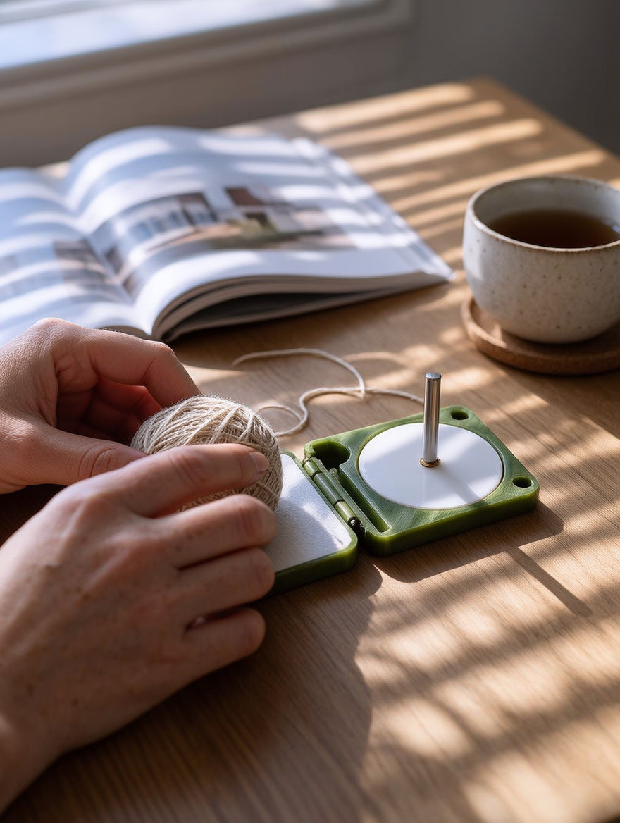 🧶Tangle-Free Portable Yarn Holder for Crochet & Knitting