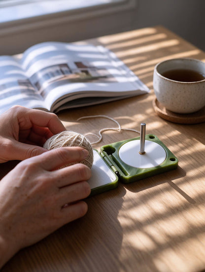 🧶Tangle-Free Portable Yarn Holder for Crochet & Knitting