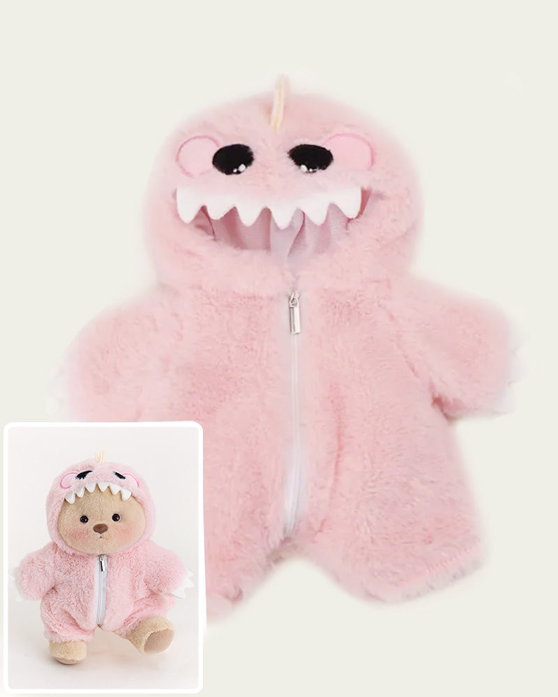 Furry Dino Bear | Handmade Jointed Teddy Bear Gift