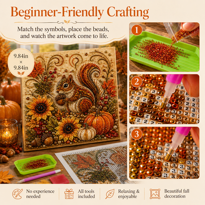 🍂✨Autumn Pearl Painting Kit - Relaxing DIY Craft to Create Sparkling Fall Artwork (📦Buy 2 Free Shipping)