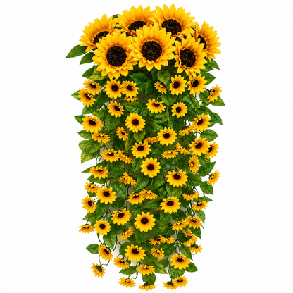 🌻Golden Sunflower Cascade – 88-Bloom Fall Hanging Decor