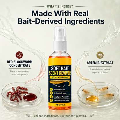 Soft Bait Scent Spray – Instant Fish-Attracting Reviver