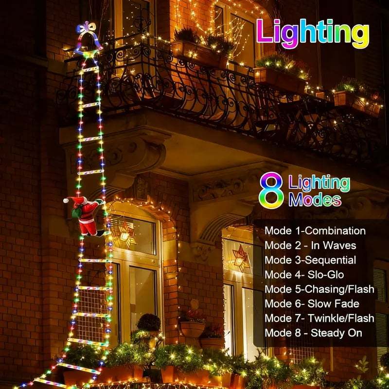 🎄2025 Christmas Sales🎅2025 Christmas Santa Climbing Stairs Light