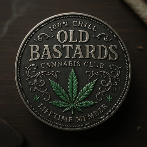 "Old Bastards Cannabis Club" Collector's Coin