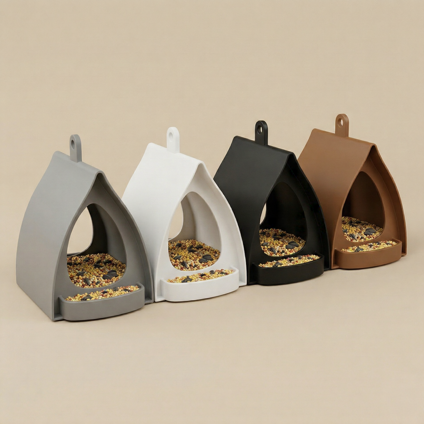 🐦 2026 New Arrival - Hanging Garden Bird Feeder with Weatherproof Roof for Wild Birds