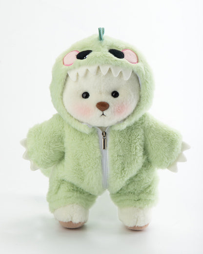Furry Dino Bear | Handmade Jointed Teddy Bear Gift