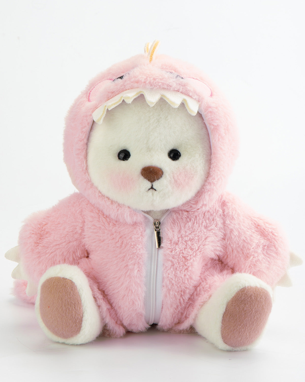 Furry Dino Bear | Handmade Jointed Teddy Bear Gift