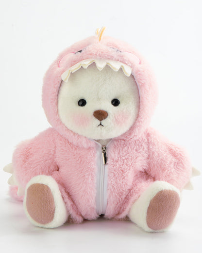 Furry Dino Bear | Handmade Jointed Teddy Bear Gift