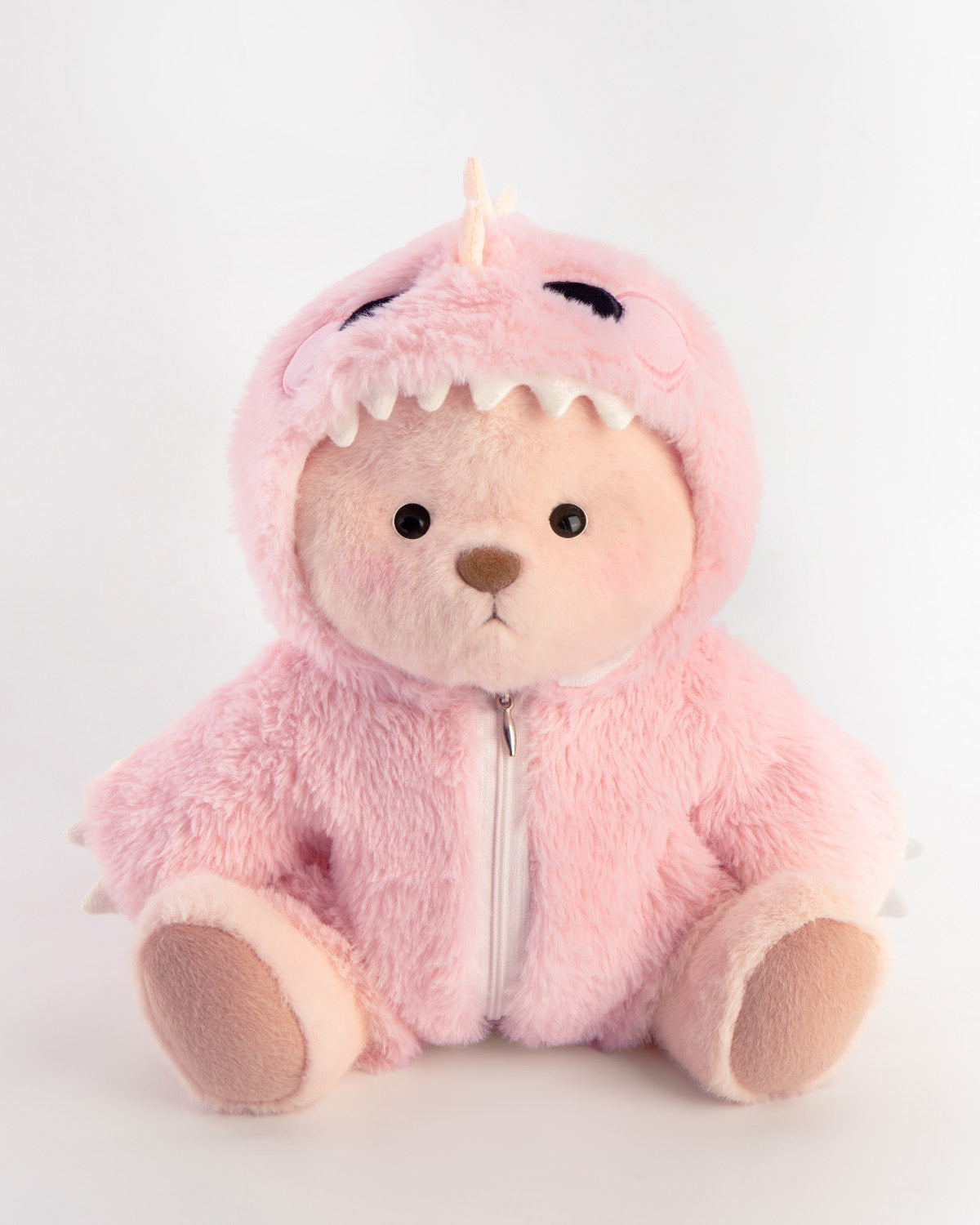 Furry Dino Bear | Handmade Jointed Teddy Bear Gift