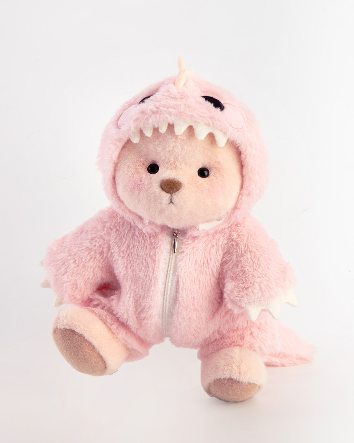Furry Dino Bear | Handmade Jointed Teddy Bear Gift