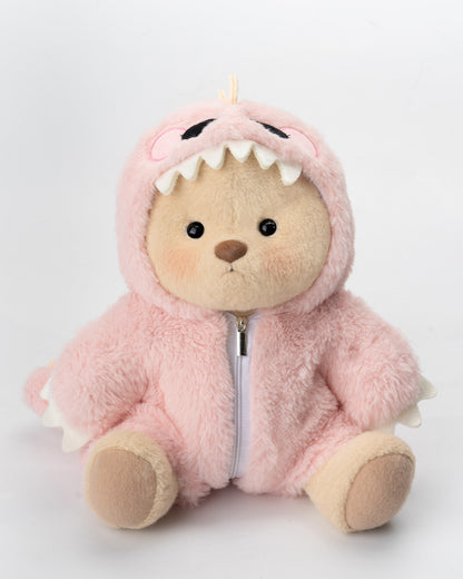 Furry Dino Bear | Handmade Jointed Teddy Bear Gift