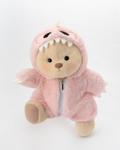 Furry Dino Bear | Handmade Jointed Teddy Bear Gift