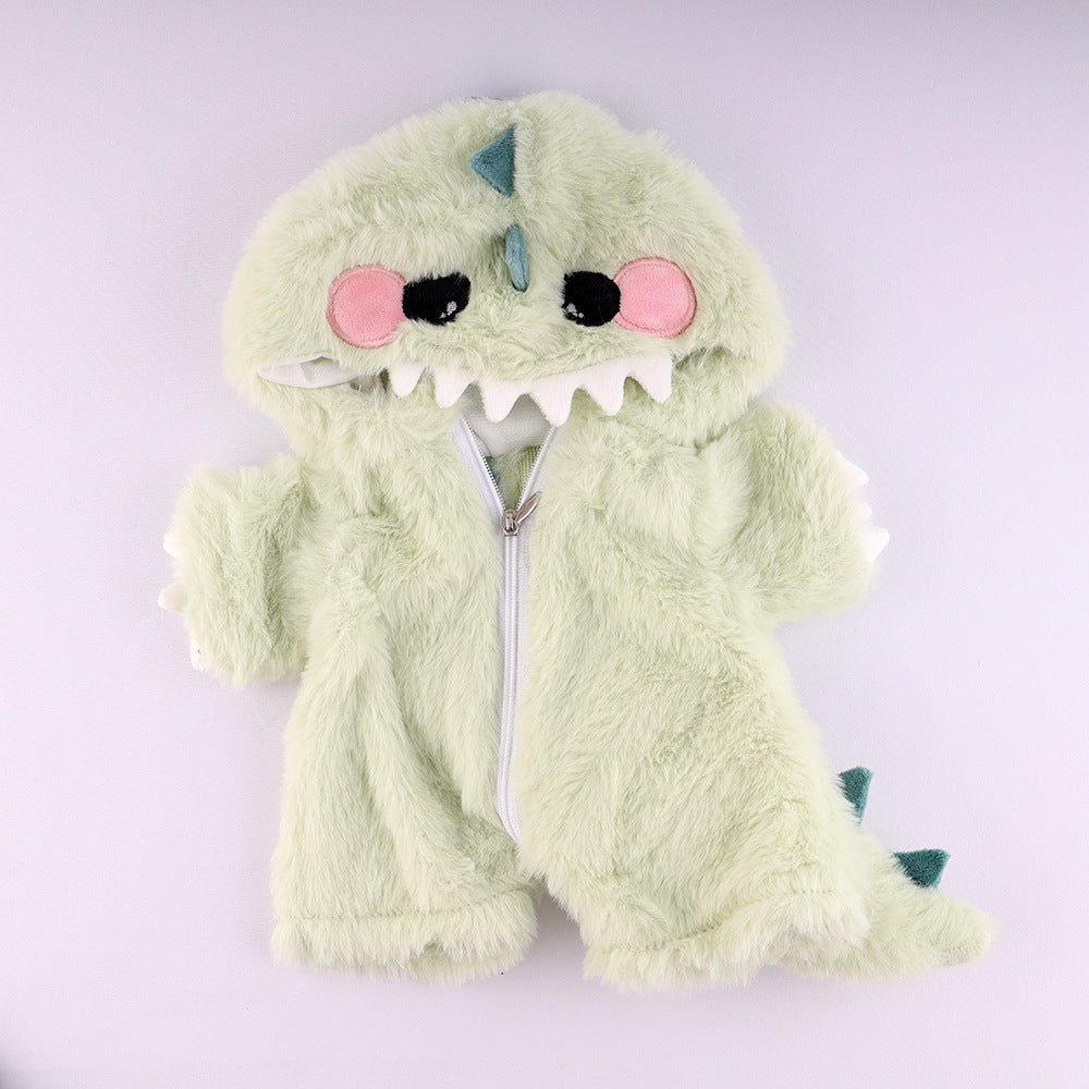 Furry Dino Bear | Handmade Jointed Teddy Bear Gift