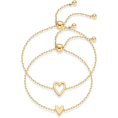 Adjustable Love Friendship Two Bracelet Pack