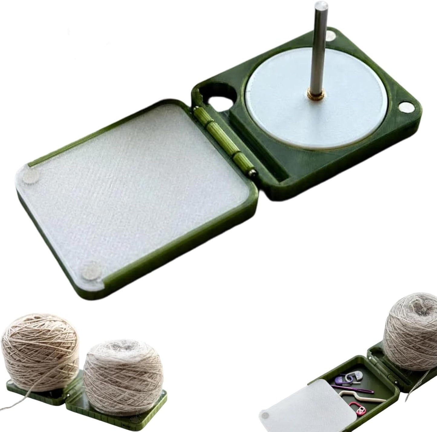 🧶Tangle-Free Portable Yarn Holder for Crochet & Knitting