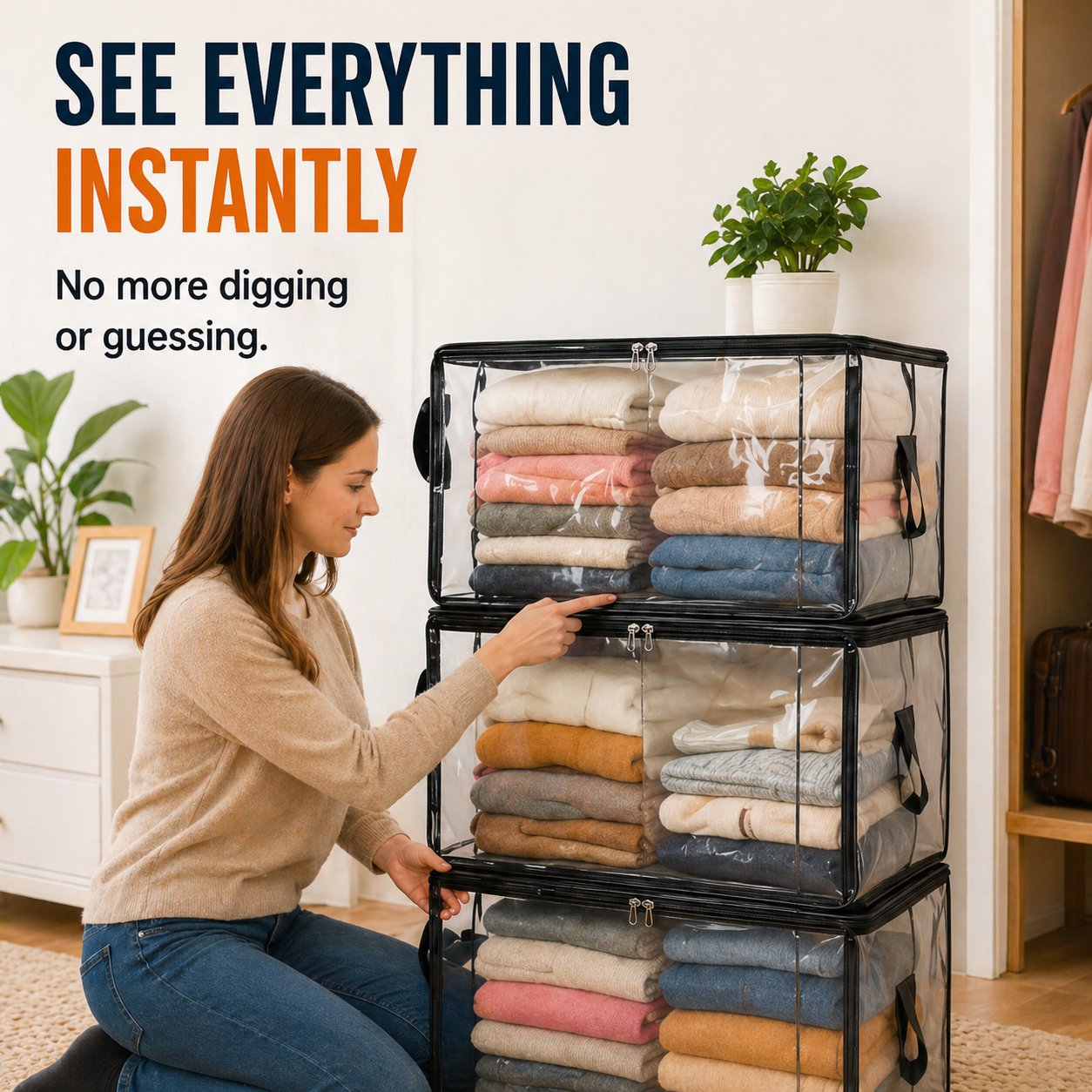 Premium Heavy-Duty Clear Storage Bag