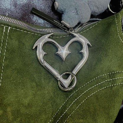 🔥Heartbreaker Carabiner Gothic Heart-Shaped Metal Keychain