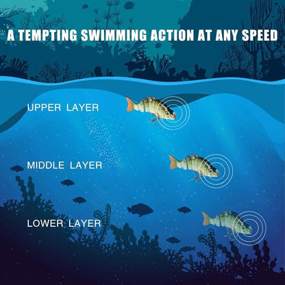 ⚡44% OFF🔥 2'' Lifelike 6-Joint Micro Swimbait | Ultimate Freshwater Lure