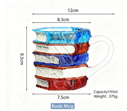 ⏰Christmas Limited Sale 48% OFF!!📚3D Painted Book Mug🍵