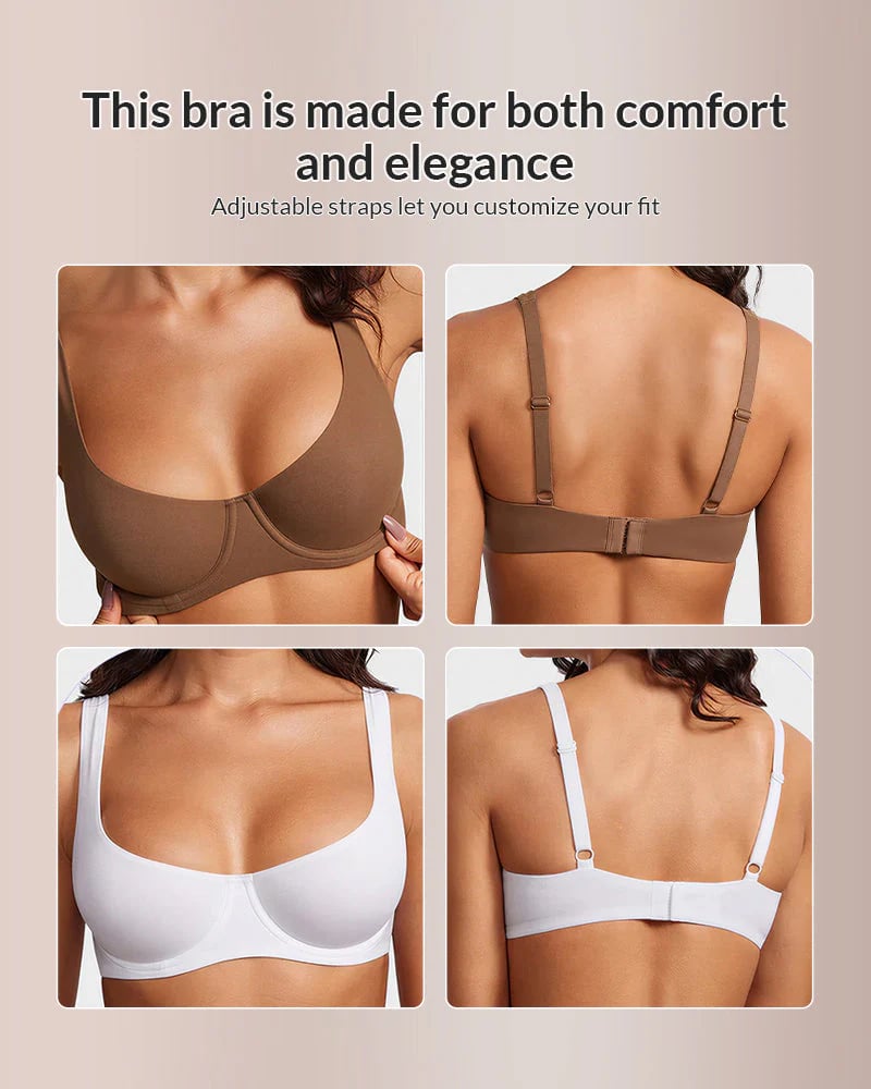 ⚡ 49% OFF + Buy 2 Get Free Shipping | Underwire Support Seamless Balconette Bra