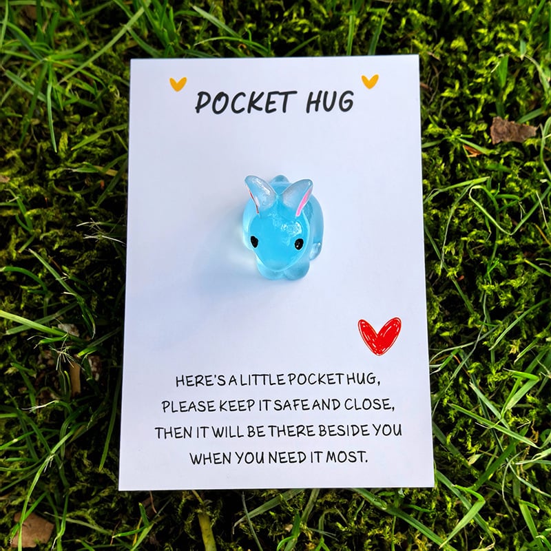 🎁 Easter Hot Sale - 🐰Handmade Easter Rabbit Pocket Hug With Inspirational Card