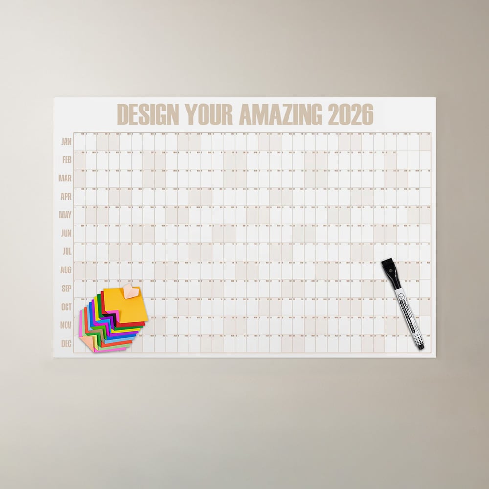 🔥Last Day 55% OFF 📅Giant A## erasable Calendar 2026 ✍️Design Your Amazing Year!🏃