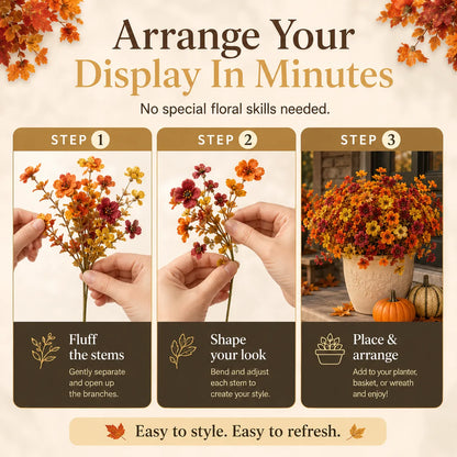 🍂 Fall Porch Faux Flower Bundles — Instant Autumn Makeover