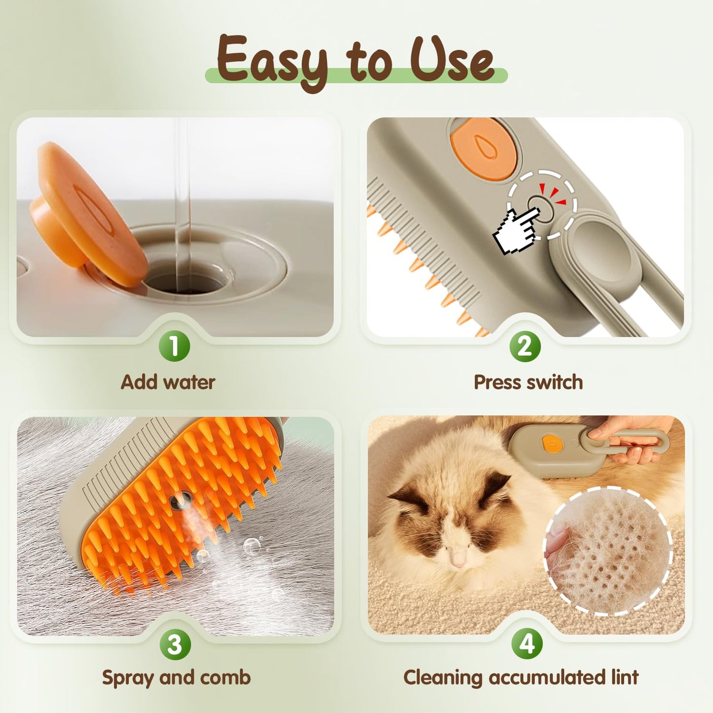 🐱✨🐶Quick & Easy Pet Hair Remover Comb