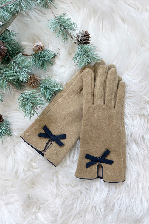 🔥LAST DAY 50% OFF - 🧤Elegant Bowknot Winter Gloves