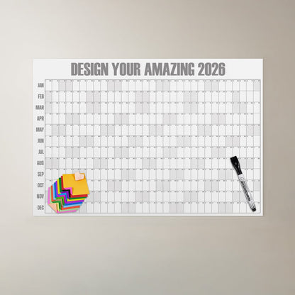 🔥Last Day 55% OFF 📅Giant A## erasable Calendar 2026 ✍️Design Your Amazing Year!🏃