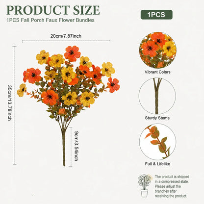 🍂 Fall Porch Faux Flower Bundles — Instant Autumn Makeover