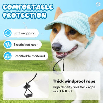 Corduroy Dog Sun Hat – Cute UV-Shade Hat for Sunny Walks 🐶